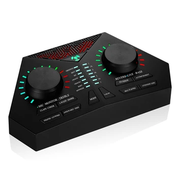 

Max730 Audio USB Live Broadcast Computer Mobile Phone Headset Sound Card Microphone External Cable Singing