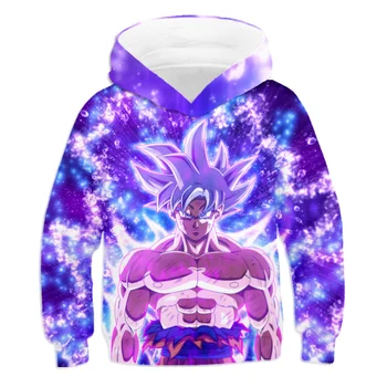 

boys 4 To 19 Years Hot Cosplay Hoodies thin DragonBall 3D Hoodie Kids clothes Teens Size Autumn tops High Quality Clothing