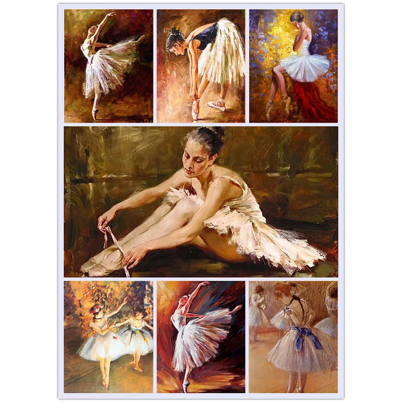 

Diamond Painting Ballerina Diamond Embroidery Ballet Picture Home Decoration Diamond Mosaic Dancer Omnidirectional / Round