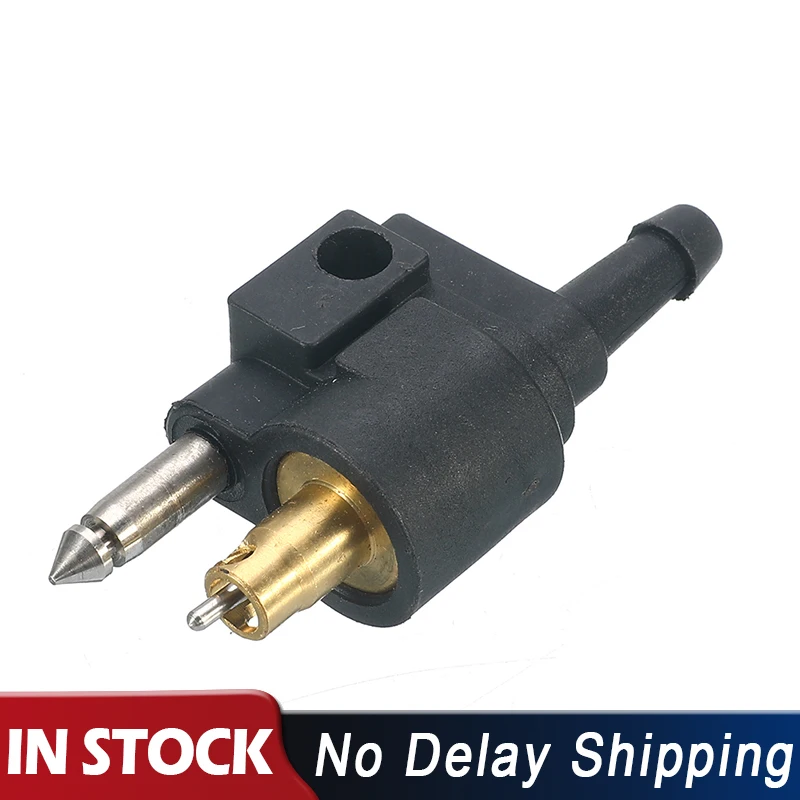 Boat Engine Fuel Line Connector Outboard Motor 6mm For Yamaha Fits 1/4" Black Boat Engine Fuel Line Connector Outboard Motor 6mm For Yamaha Fits 1/4" Black
