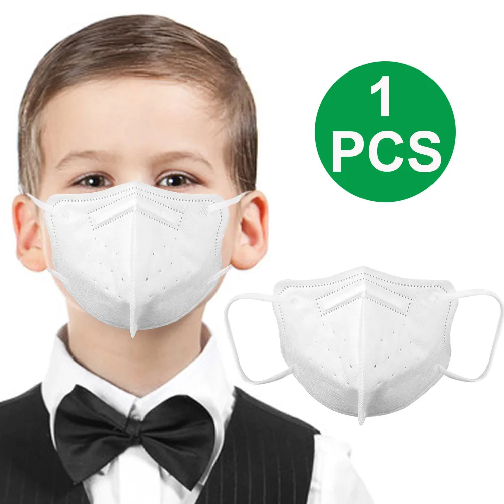 

5pcs Kids KN95 Mask Anti Virus Anti-Pollution Face Mask Dust-Proof Mouth Masks PM2.5 Anti Haze Outdoor Safety Protective Mask