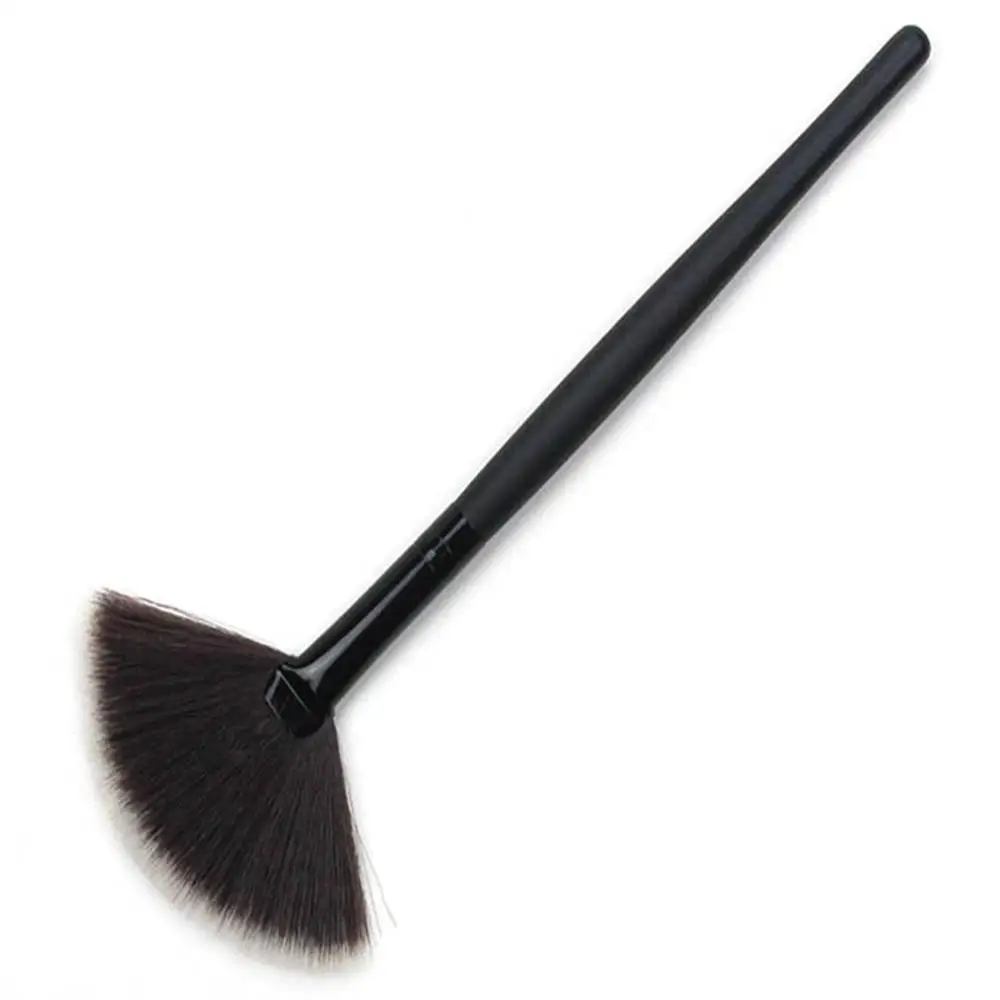 Unique small fan-shaped makeup brush umbrella-shaped powder brush wood handle fiber Cosmetic Eye Shadow brush Make Up Brush