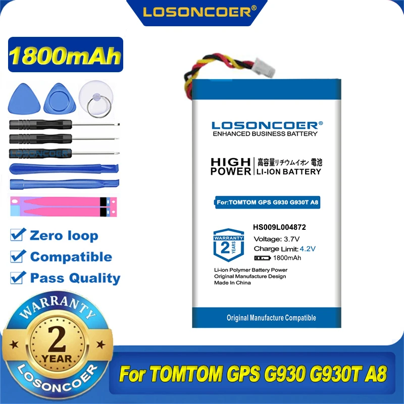 Аккумулятор VF8 AHL03714100 HS009L004872 для TOMTOM GPS G930 G930T A8 E-Book Go 530 Live 630 630T 720 730 730T AHL03714000 |