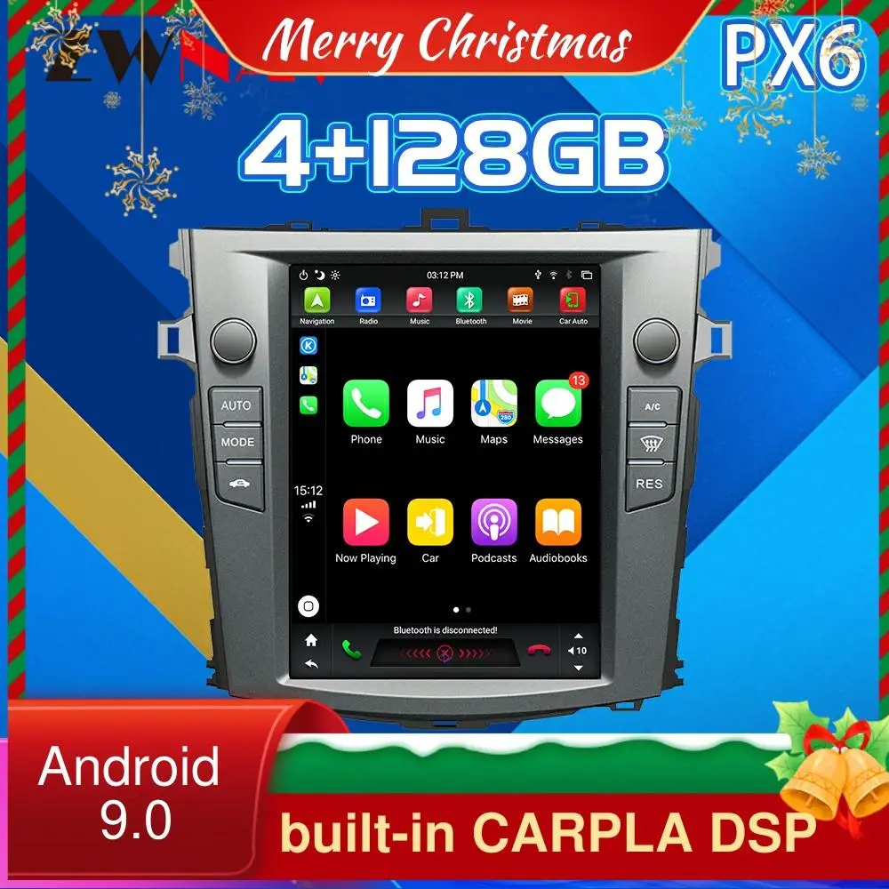 Для Toyota corolla Автомобильный Gps-навигатор 10 4 дюймовый автомобильный мультимедийный