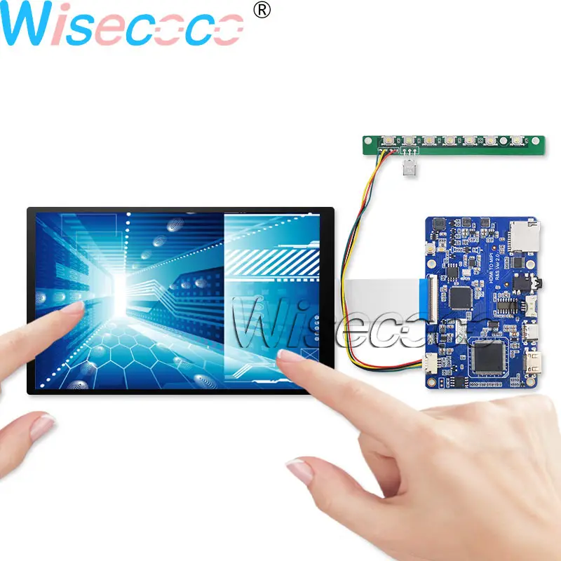 Wisecoco " 1920*1200 ips TFT ЖК-дисплей USB мультитач дигитайзер панель MIPI HDMI SD TYPE-C плата драйвера Поддержка Win7 8 10