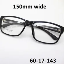 Vazrobe TR90 очки оправа для мужчин и женщин 150 мм Широкие большие очки мужские черные очки по рецепту для получения оптические линзы
