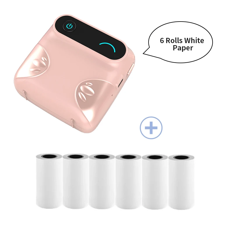Мини Портативный bluetooth беспроводной Карманный фотопринтер смартфоны A6 MPeriPage термопечать USB подключение Impresoras Fotos
