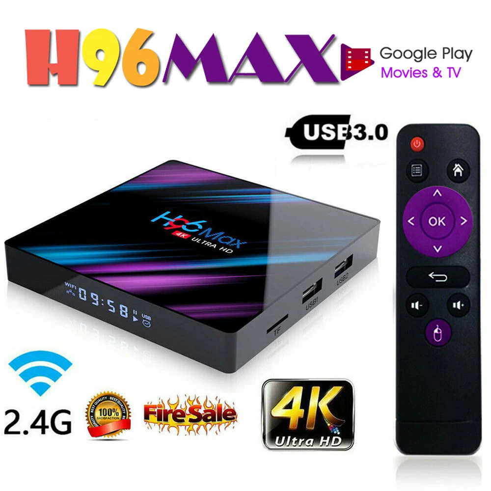 

Set H96 Max RK3318 Smart Android 9.0 TV Box 2.4G/5G Quad-Core WiFi Bluetooth Set Top Box Ultra 3D Media Player Devices smart box
