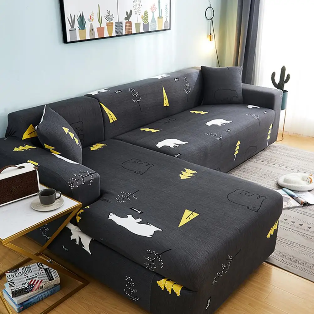 L форма эластичный диван Чехлы для гостиной все включено стрейч секционный угловой диван диване Чехлы Slipcovers украшение дома