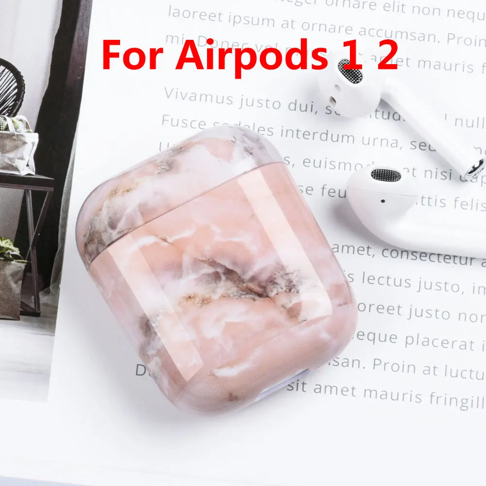 Защитный чехол для наушников для Apple Airpods Pro мраморный Жесткий Чехол для Airpods 2 1 Аксессуары для наушников Air Pods чехол - Цвет: 08