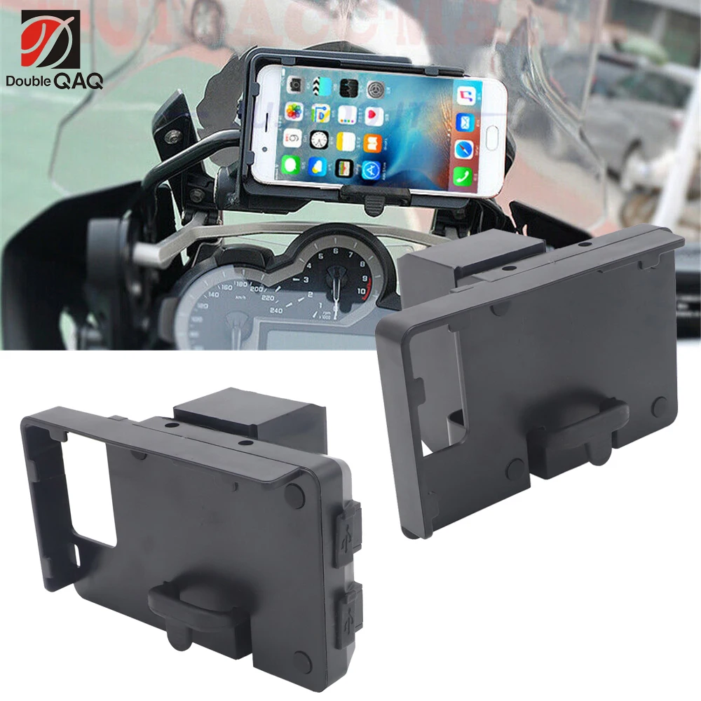 

Motorcycle navigation bracket For BMW R1200RT R1200 RT 2014-2019 handheld gps navigator usb charger Phone Navigation holder