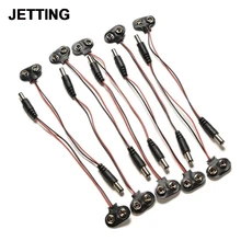 Кабельный зажим баррель разъем для Arduino новейшая электроника Быстрая 1 шт. 9 В DC I-type батарея