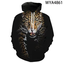 Novo leopardo impressão 3d impressão hoodie das crianças das mulheres dos homens moda pulôver manga longa moletom streetwear esportes outerwear