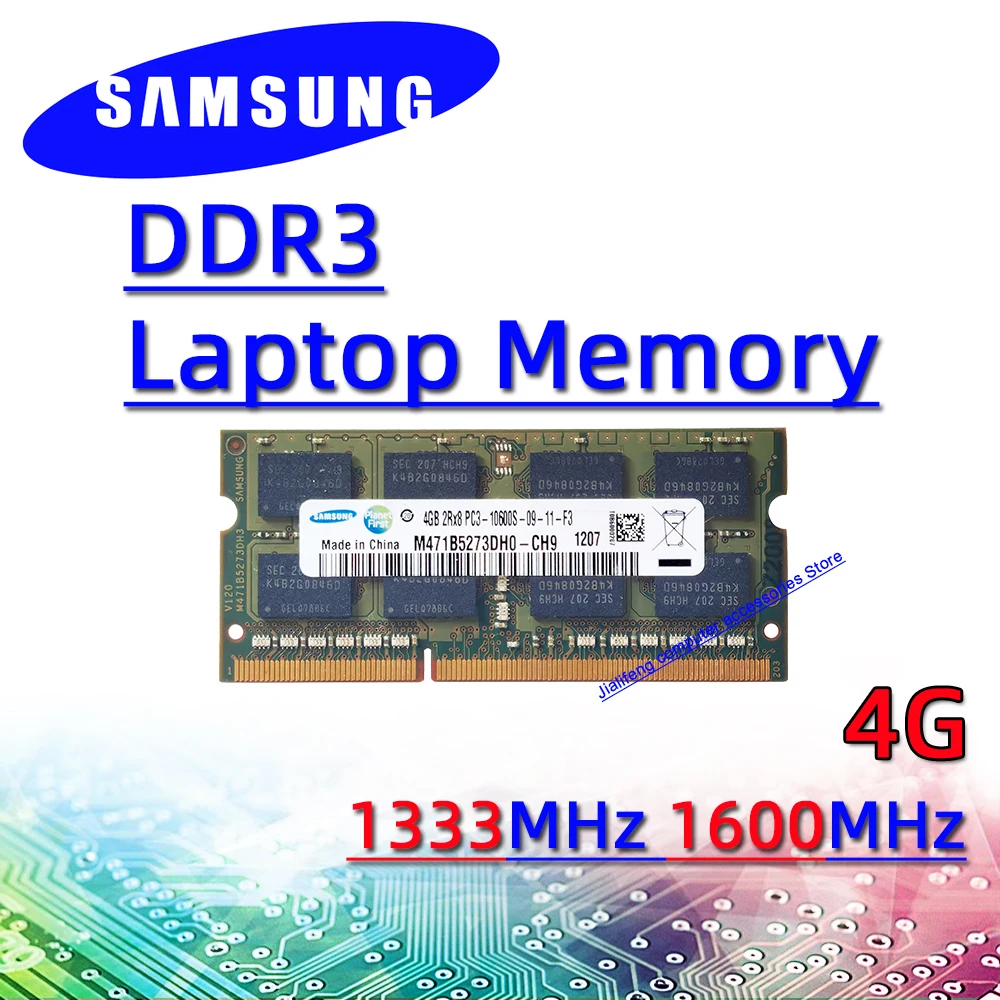 Оперативная память Samsung ddr3 ОЗУ 4 ГБ 2 8 1066 МГц 1333 1600 Sodimm для ноутбука pc3-10600S 12800S 8500S 4g 8g