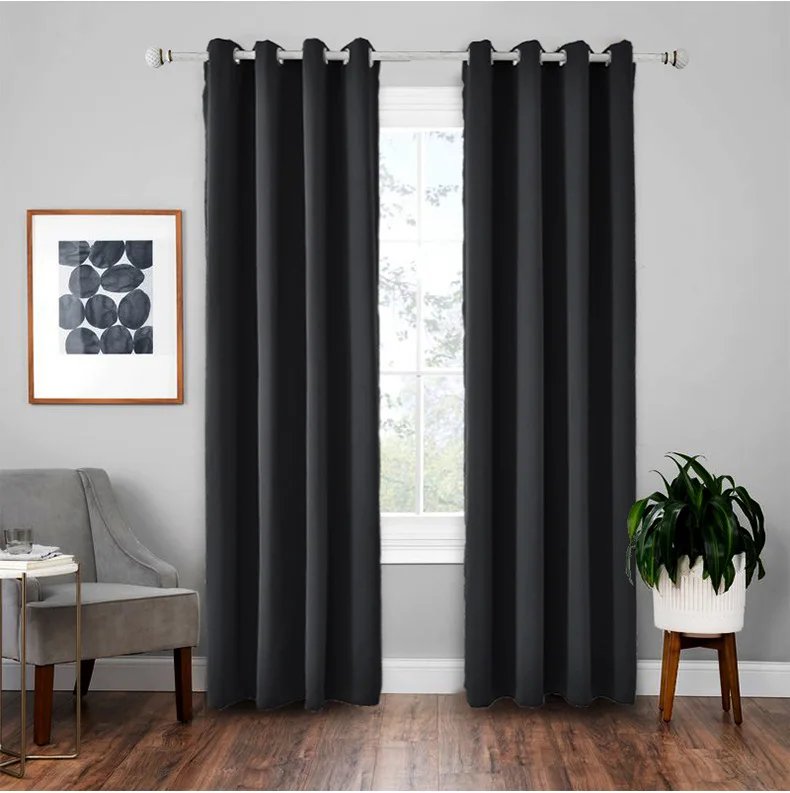 Dafield Outdoor Shower Curtain Indoor Solid Cabana Grommet Top Curtain Waterproof Hookless Heavy Duty