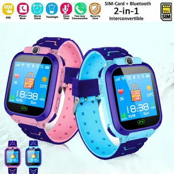 

Kids Anti-lost Safe GPS Tracker SOS Call GSM Smart Watch Phone For Android IOS