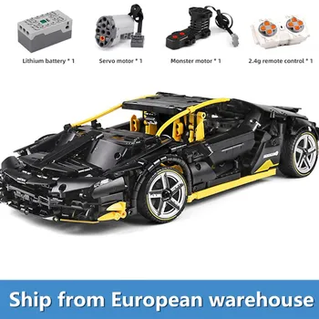 

DHL 1848PCS MOC Technic 1:12 App Motorized Roadster Racing car model Building Blocks Brick Kids Educational Toys Christmas Gifts