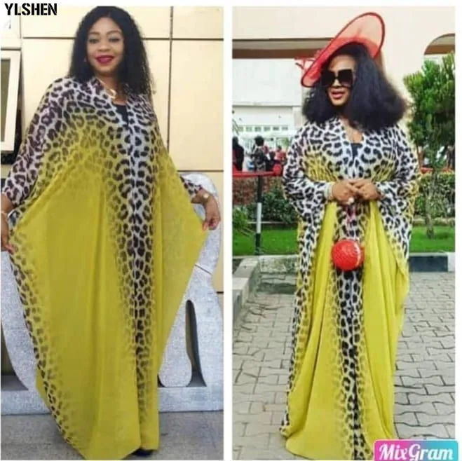 2 Piece Set Print African Dresses for Women Clothing Plus Size Dashiki Autumn Clothes African Dress Muslim Abaya Robe Africaine 03