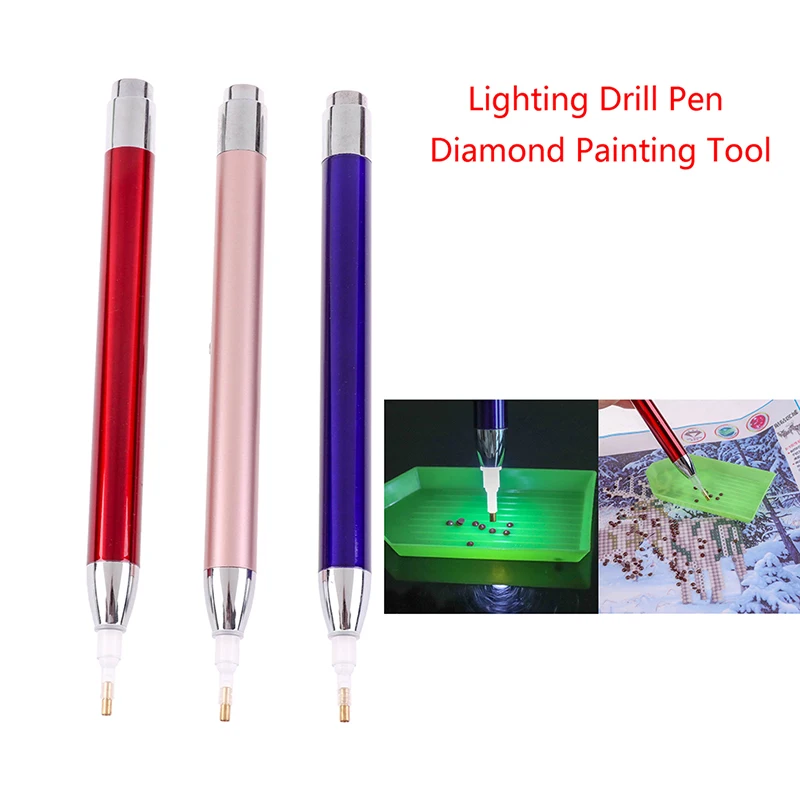 1PC 5D Diamond Painting Tool Luminous Point Drill Pen Embroidery Cross Stitch Lighting | Дом и сад