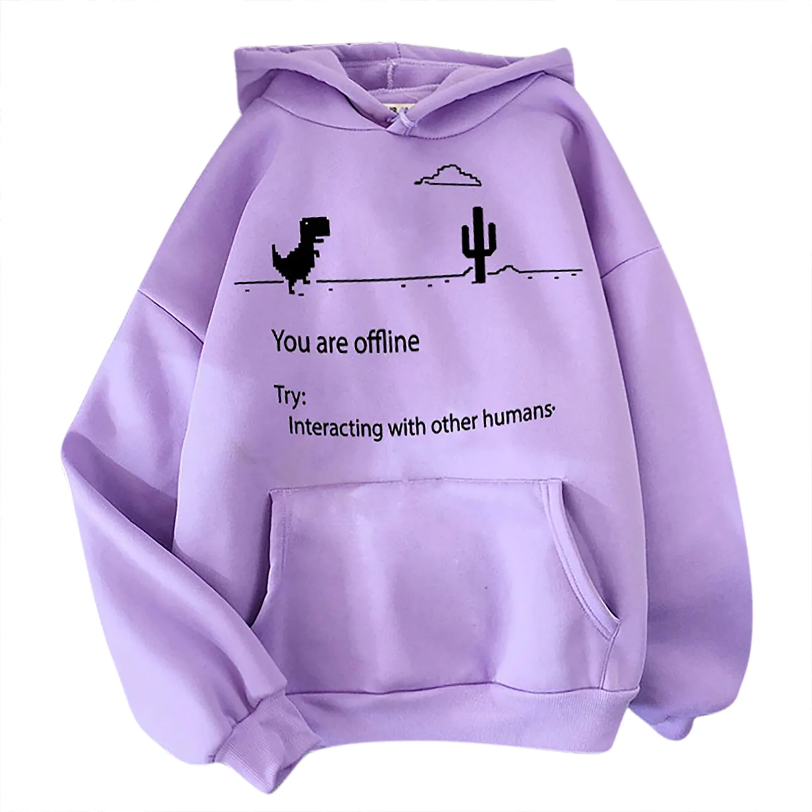 Harajuku Print Hoodies Oversized Women Pocket Long Sleeve Pullover Sweatshirts Autumn Casual Women Clothes Sudaderas 2021 2
