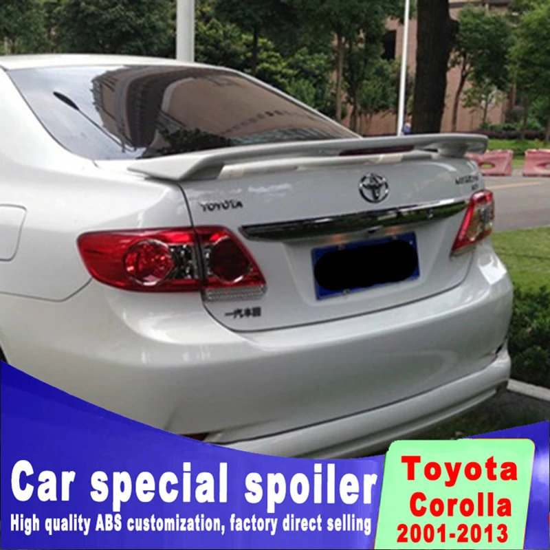 Золотистый спойлер corolla 2001 2013 высококачественный предотвращающий падение из АБС