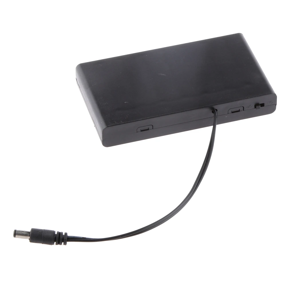 8 AA 2A аккумуляторная батарея 12V клип держатель Коробка Чехол с выключателем черный