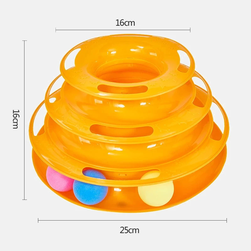 Три уровня собака, кошка, игрушка башня товары для животных треки диск интеллект развлекательный мяч тренировочная пластина игрушки для кошек принадлежности котенок