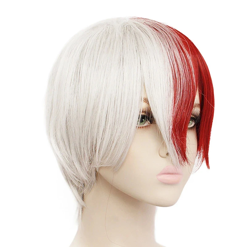My Hero Academia  Boku No Hero Todoroki Shoto Cosplay Wigs (4)
