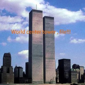 

US World Trade Center building house vector design files for CNC laser cutting wood acrylic engraving drawing