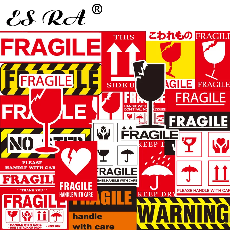 

Цельнокроеное платье хрупкие Предупреждение наклейки напоминание знаки домашнего декора на открытом воздухе Водонепроницаемый наклейки для Чемодан чемодан ноутбук холодильник мини ПК Стекло