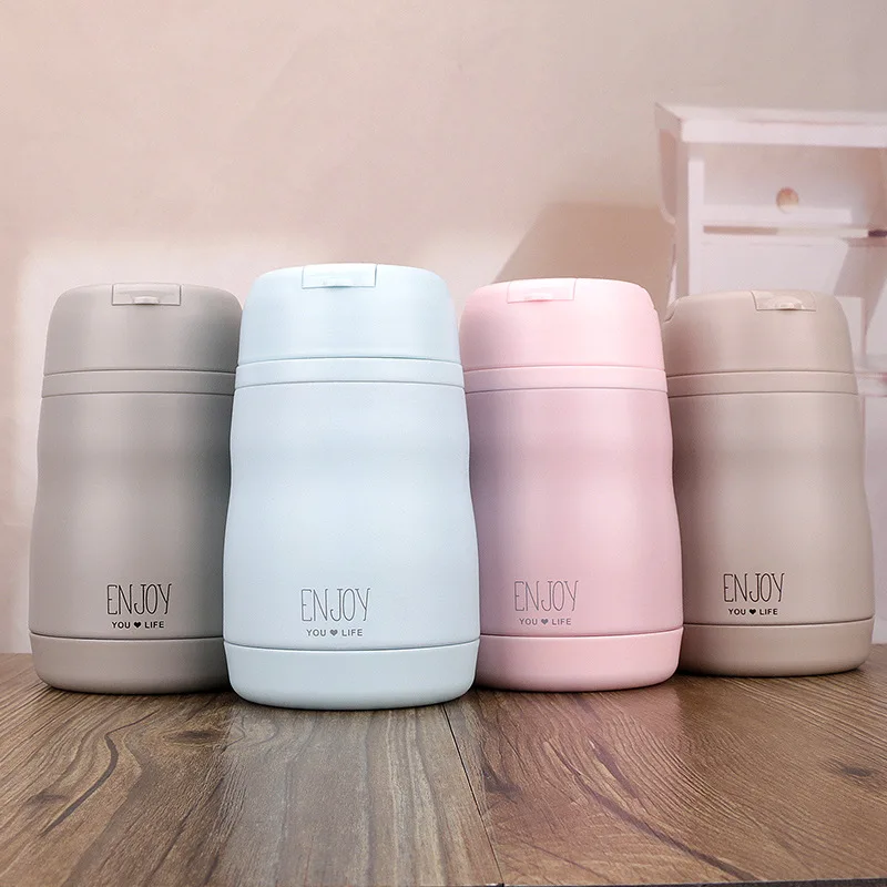

Double Layer Stainless Steel Vacuum Flask-Style Creative Stewpot Students Thermal Lunch Box Advertisement Gift