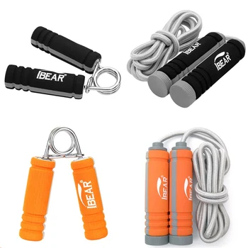 

Hotsale Workout Three-piece Set Skipping Jump Rope Tensioners Grip Excercise Fitness Jumps Ropes