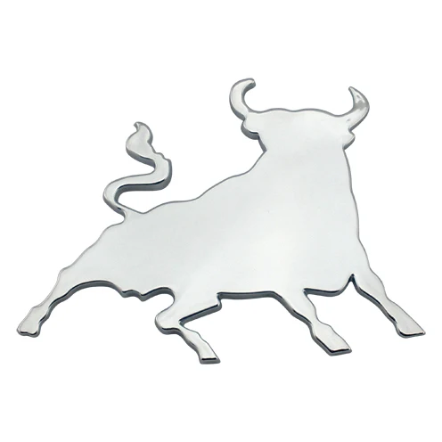 3D Carbon Emblem Aufkleber Logo Stier Sternzeichen Bull Bulle Torro T