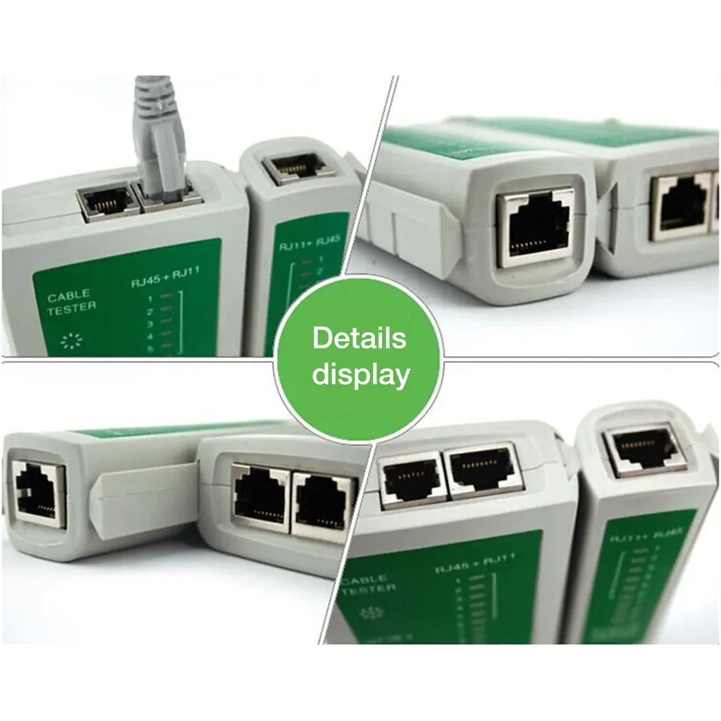 Мульти-Функция сетевой тестер Rj45 Rj11 сетевого кабеля; телефонной линии инструмент Dual-Применение сетевой тестер