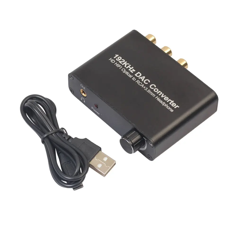 

Digital to Analog Converter DAC Digital SPDIF Toslink to Analog Stereo Audio L/R Converter Adapter for PS3 Xbox DVD PS4