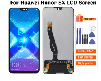

For Huawei Honor 8X LCD Display Touch Screen Digitizer Panel Glass Assembly without Frame + Tools
