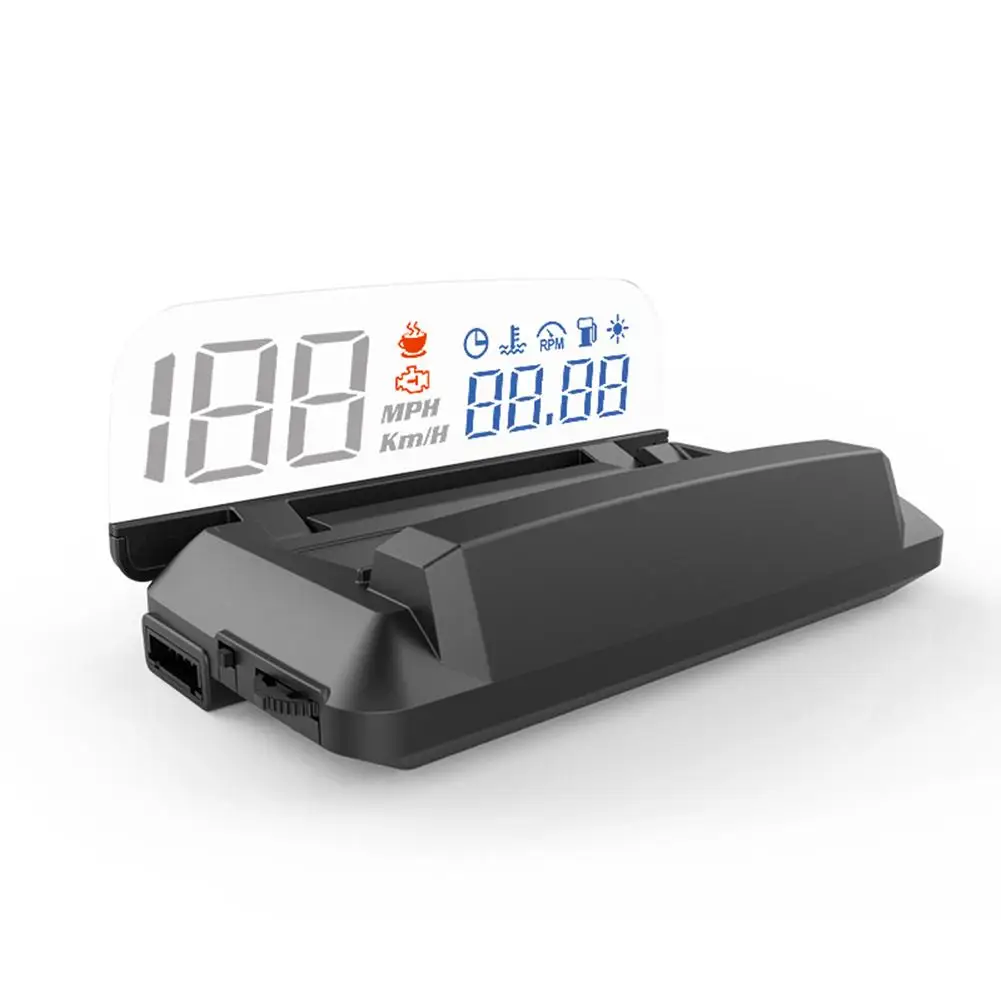Автомобильный HUD Дисплей OBD электроники головой вверх автомобилей аварийная