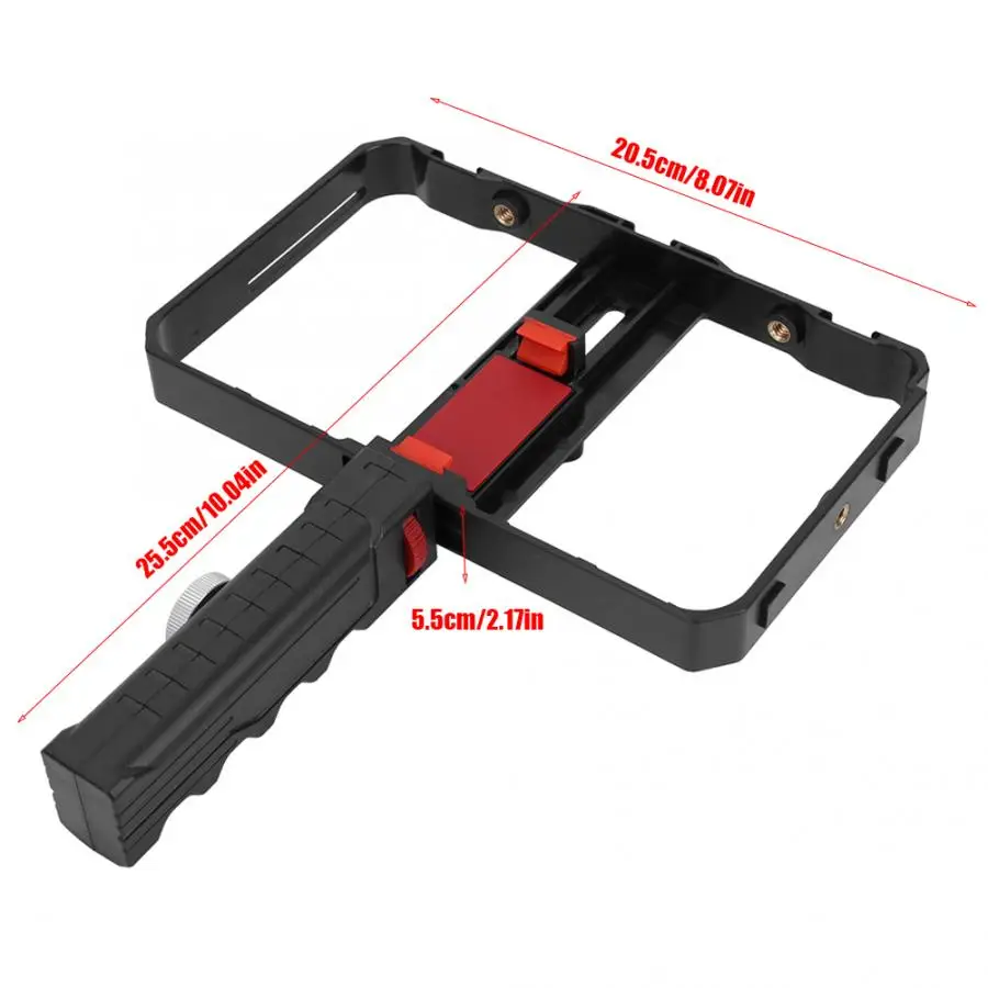 Универсальный держатель для мобильного телефона ручной клетка стабилизатор телефона Live съемки следите за выстрел