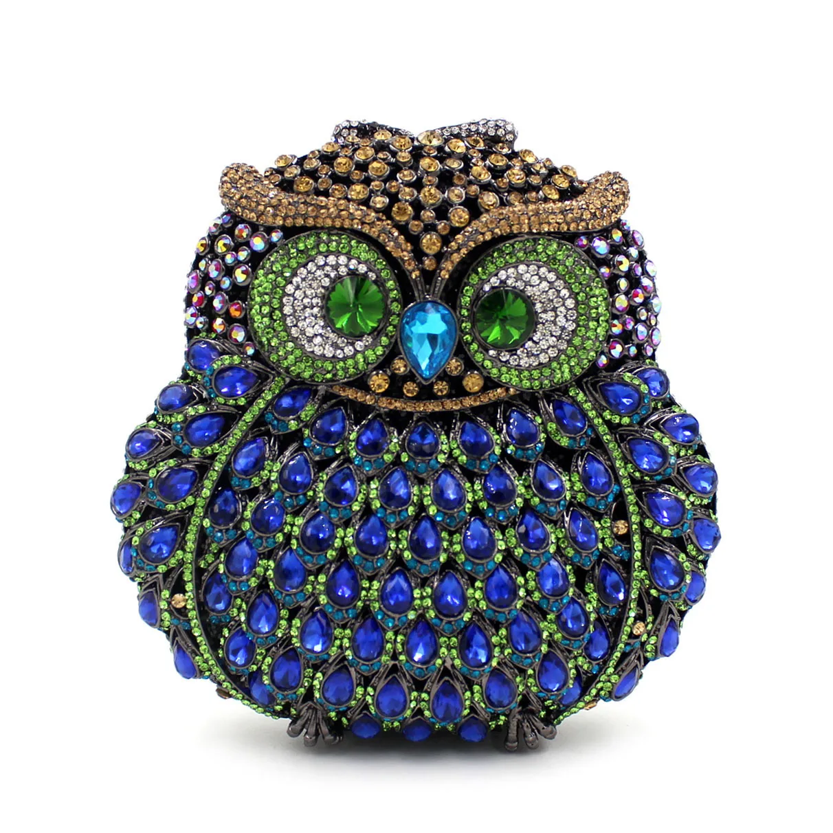 

Bl006 Owl Luxury shui zuan bao with Holes Metal Crystal Evening Bag xiang zuan bao WOMEN'S Handbag