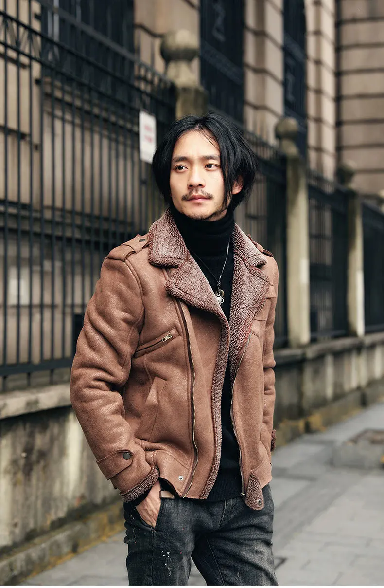 SOUL OF TIGER корейские модные мужские винтажные Куртки из искусственной кожи мужские повседневные замшевые пальто Зимняя теплая меховая одежда Большие размеры