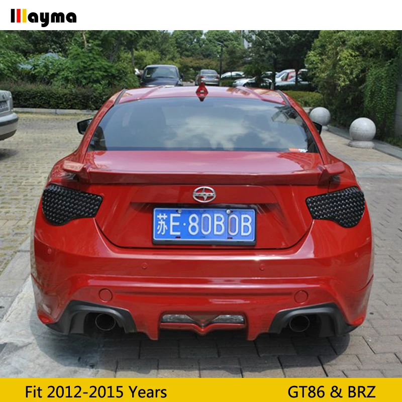 STI стиль Стекловолокно Задний спойлер багажника fro Toyota 86 для Scion GT86 2012 2015 FRP серый