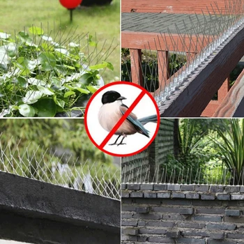 

Eco-friendly Fence Plastic Bird Pigeon Spikes Stainless Steel Anti-bird Thorn Tool Bird Repellent Thorn