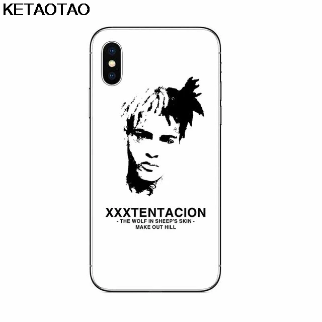 Синий KETAOTAO Xxxtentacion чехол для телефона s для iPhone 4S 5C 5S 6S 7 8 SE 5Plus XR XS Max чехол кристально чистый мягкий TPU чехол s - Цвет: Синий