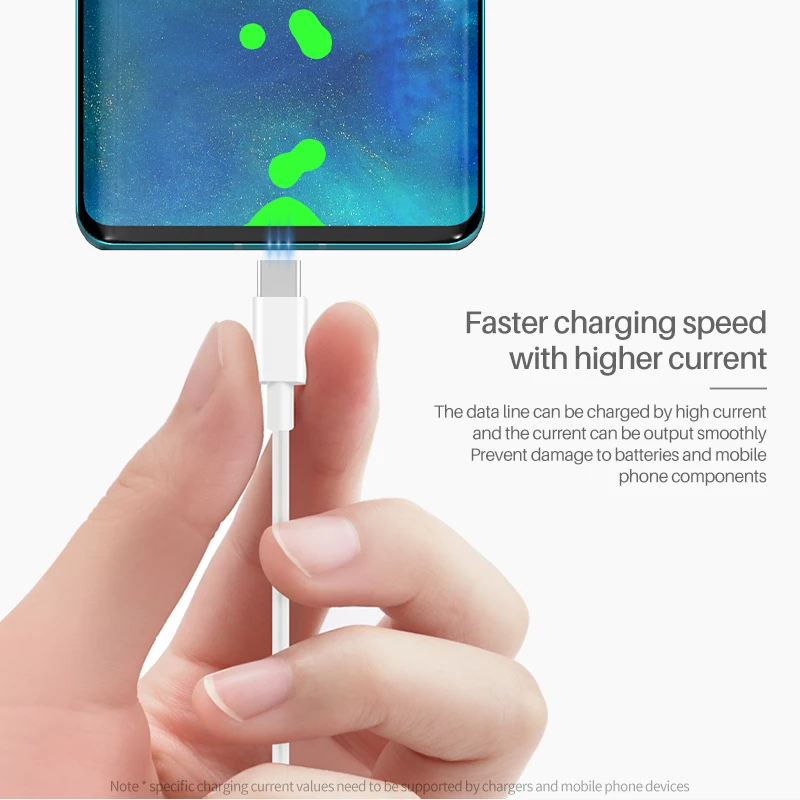 Кабель USB Type-C для Samsung S10 Huawei P30 Pro быстрая зарядка стандартный кабель C S9 S8 |