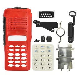 VBLL – Kit de boîtier avant de remplacement pour Motorola, clavier complet, Radio bidirectionnelle HT1250, rouge 