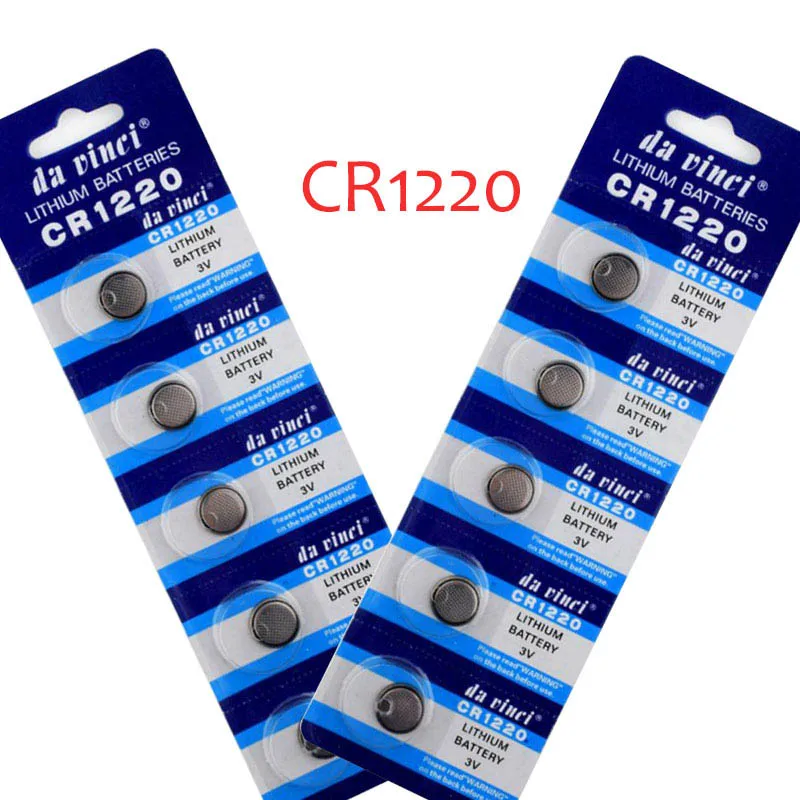 

50PCS/1.55 V CR1220 Button Battery DL1220 BR1220 LM1220 CR 1220 Electronic Clock Remote Control Toys Lithium Battery