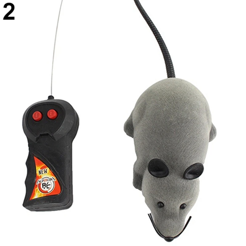 Мини Забавный Радиоуправляемый симулятор, беспроводной пульт дистанционного управления, радиоуправляемая электронная крысиная мышь, игрушка "мышь", хитрая пластиковая стекающаяся игрушка на Хэллоуин и Рождество для домашних животных