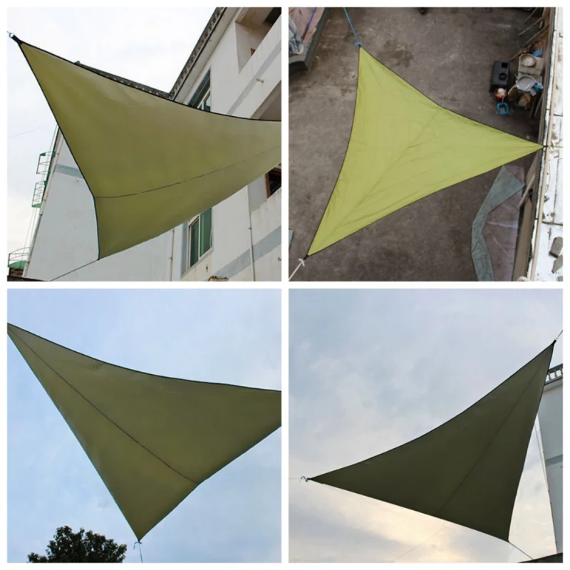 3 м солнцезащитный треугольник солнцезащитный водонепроницаемый навес открытый навес сад патио шторы для бассейна парус тент Кемпинг Брезент