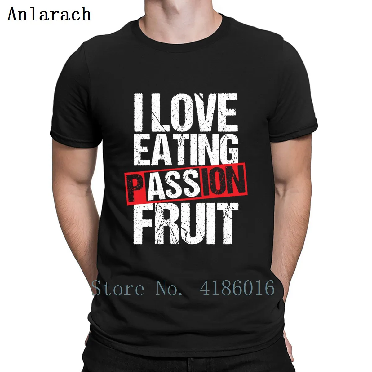 Футболка с надписью I Love Eating Passion Fruit Funny Ass хлопковая большого размера S-5xl летняя