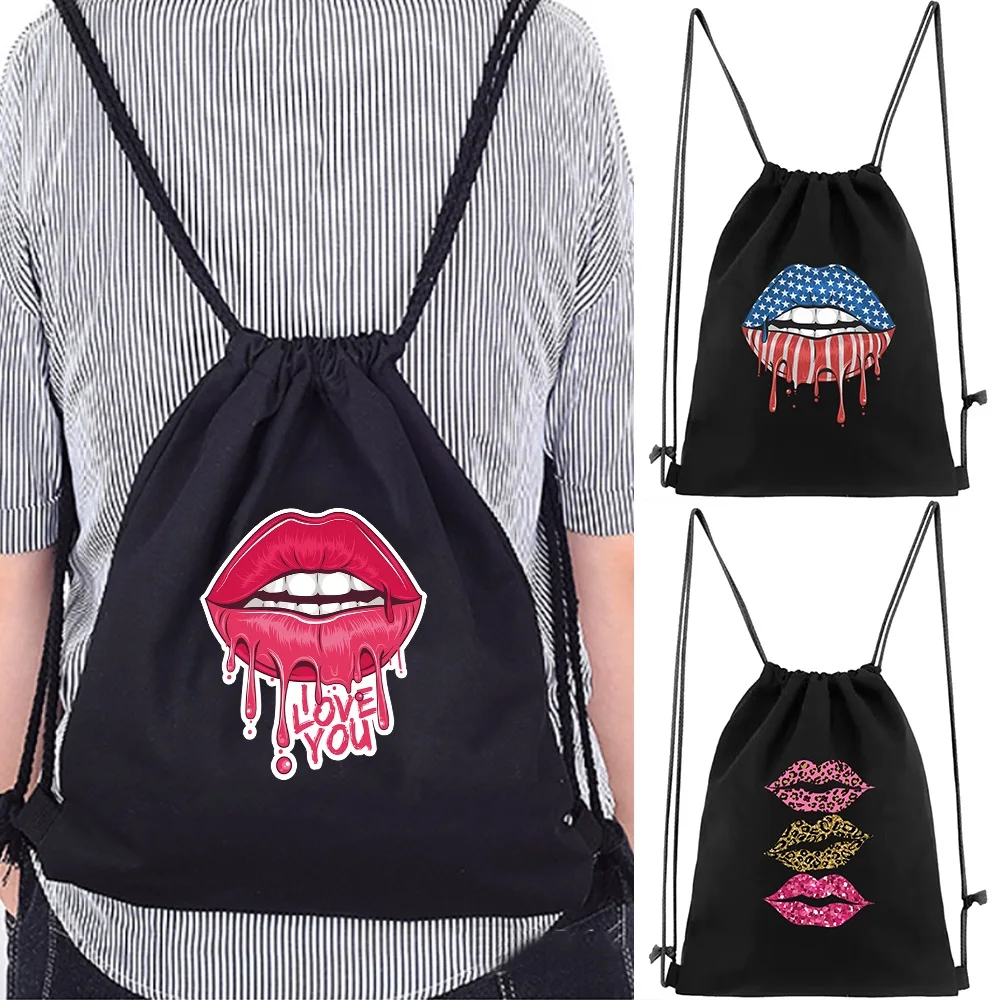 

Sport Drawstring Backpack Gym Backpack Camping Bags Travel Beach Bags Softback Gift Storage Bags Casual String Knapsack Women